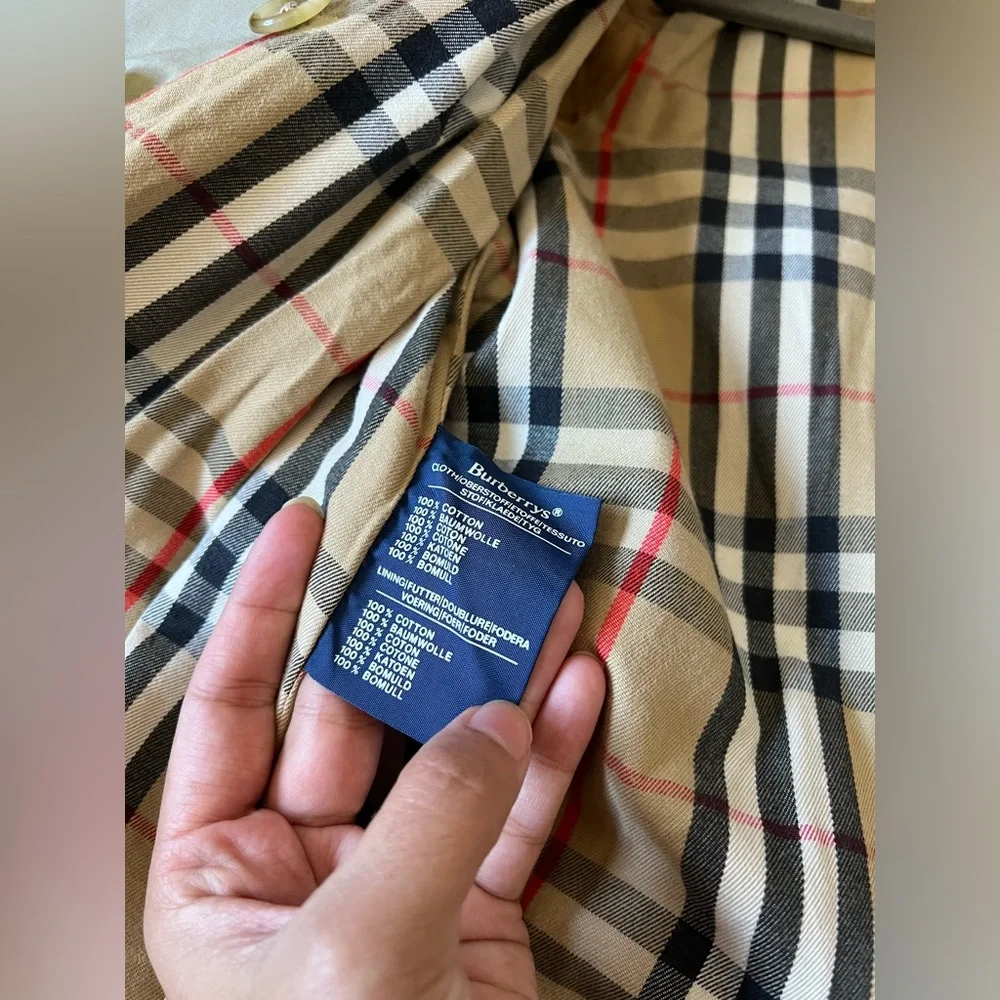 Classic Tan Trench Coat Burberry USA  small 6 - Picture 13 of 15